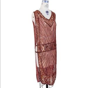 DECO HAUS 1920'S BEADED GOWN